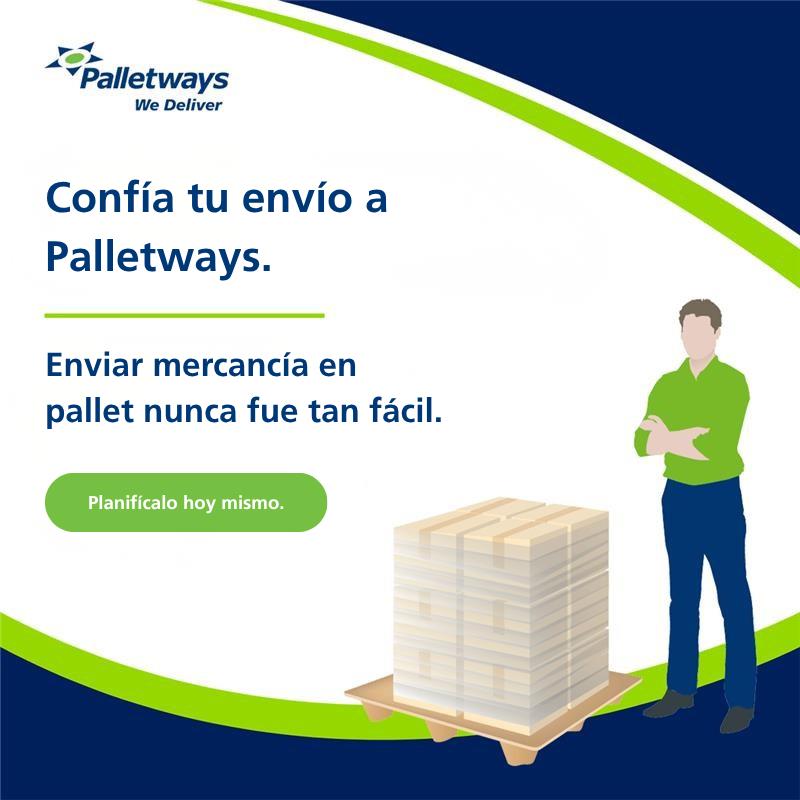 Palletways Online cobre la necesidad de enviar artículos grandes y voluminosos. Con peso de hasta 1.200 kg de manera fácil y sencilla. Acercando esta posibilidad a particulares y pequeñas empresas