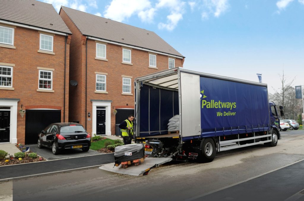 pallet collection in a residential area in the UK